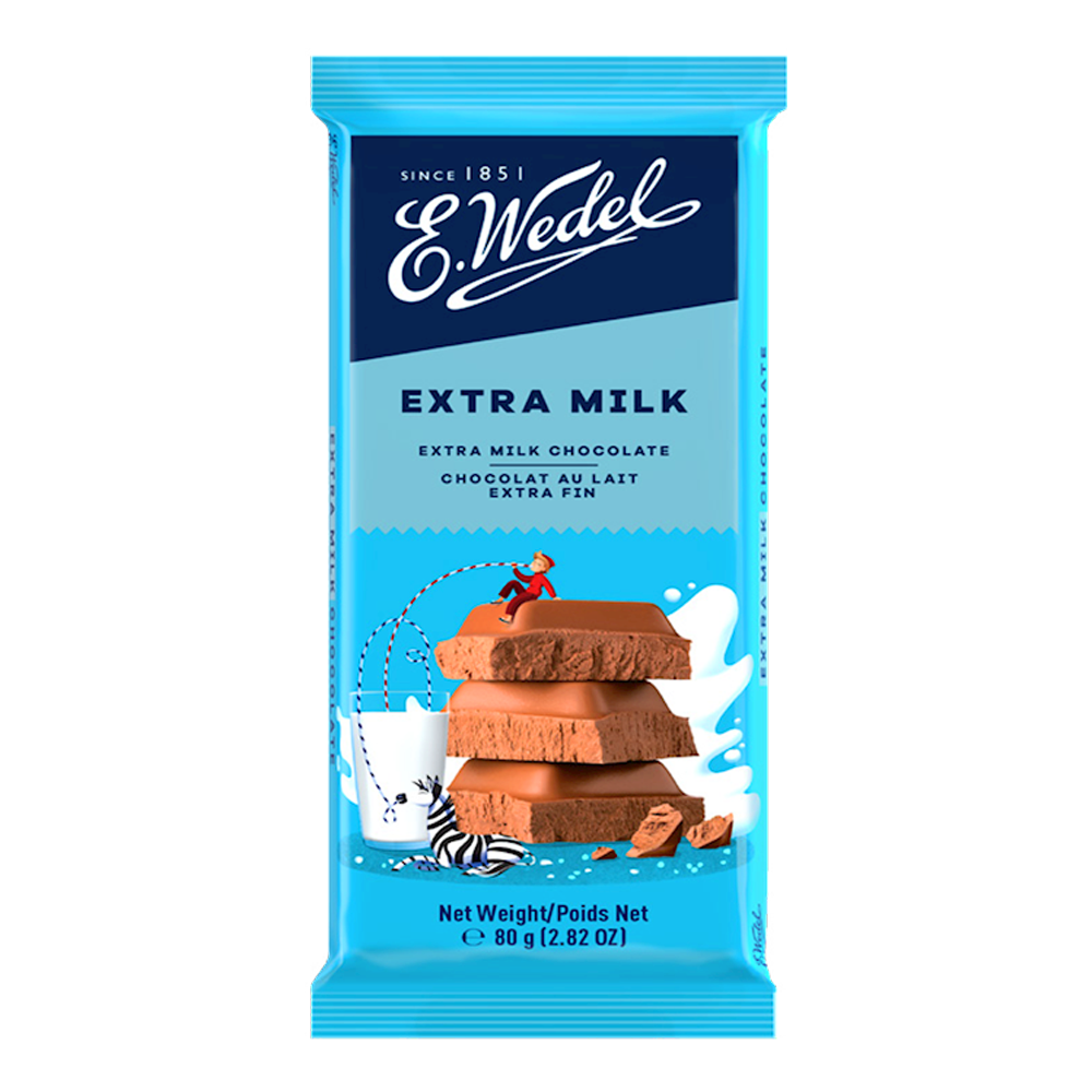 Chocolate Milk Extra 80% – Bar – 2.82 oz (80 gr)